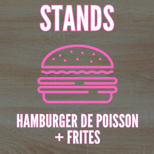 Hamburger de Poisson + frites