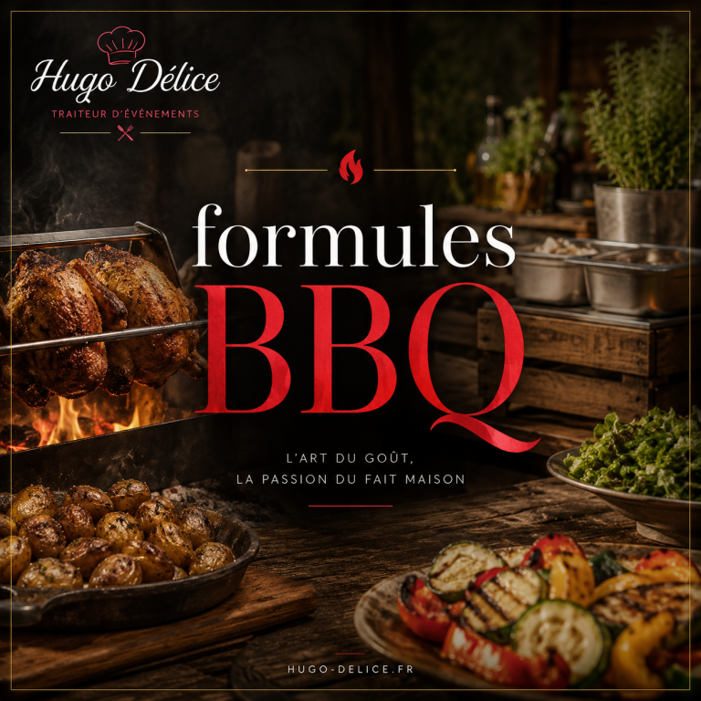 Formule BBQ HUGO Délice Traiteur BBQ Valenciennes Formules Buffets Chaud ou Froid, cuisson broche